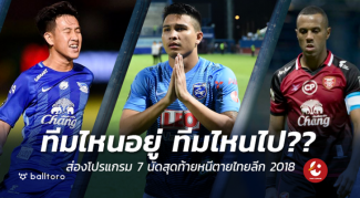 แอร์ฟอร์ซจ่อร่วง ทีมไหนจะรอดบ้าง?? ส่องโปรแกรม 7 นัดท้ายหนีตายไทยลีก 2018 แอร์ฟอร์ซจ่อร่วง ทีมไหนจะรอดบ้าง?? ส่องโปรแกรม 7 นัดท้ายหนีตายไทยลีก 2018