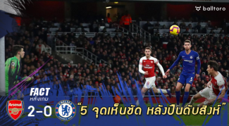 Fact หลังเกม : 5 จุดเห็นชัด หลังปืนใหญ่ทุบสิงห์ 2-0 บิ๊กแมตช์พรีเมียร์ Fact หลังเกม : 5 จุดเห็นชัด หลังปืนใหญ่ทุบสิงห์ 2-0 บิ๊กแมตช์พรีเมียร์