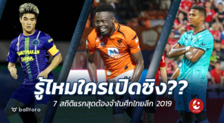 รู้ไหมใครเปิดซิง?? รวมเจ้าของ 7 สถิติแรกสุด ไทยลีก 2019 รู้ไหมใครเปิดซิง?? รวมเจ้าของ 7 สถิติแรกสุด ไทยลีก 2019