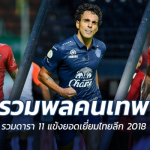 เซราะกราวนำทัพ!! รวมดารา 11 แข้งยอดเยี่ยมไทยลีก 2018 by balltoro