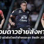 รวมดาวซ้ายสังหาร!! 10 แข้งยิงด้วยเท้าซ้ายเยอะสุด ไทยลีก 2017