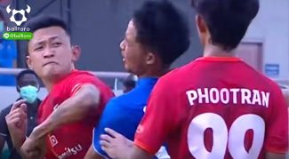 ยกเลิกสัญญาทันที หลัง”อิศเรศ น้อยใจบุญ” แข้ง บางกอก เอฟซี ออกอาการหัวร้อนฟันศอก “ศุภสัณฑ์ เรืองศุภนิมิตร”